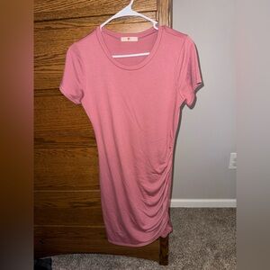 Pink blush maternity dress